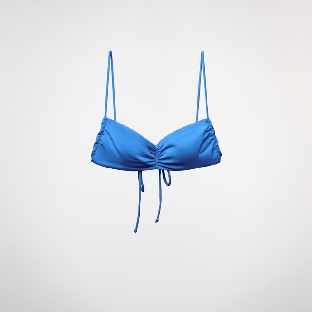 ZARA Ruched Bikini Top